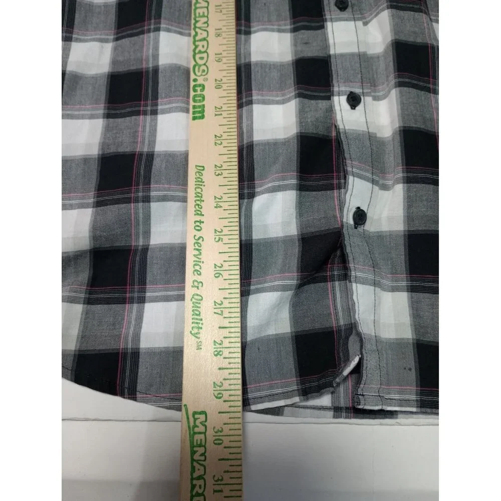 Levis Mens Large Button Up Shirt Plaid Long Sleeve - Picture 5 of 7